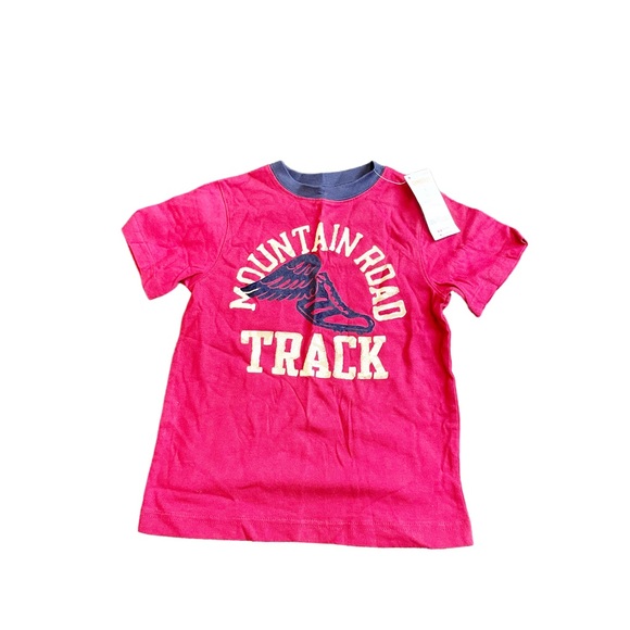Gymboree Other - NWT Gymboree Boys Short Sleeve T-Shirt Track Themed Red Size 5
